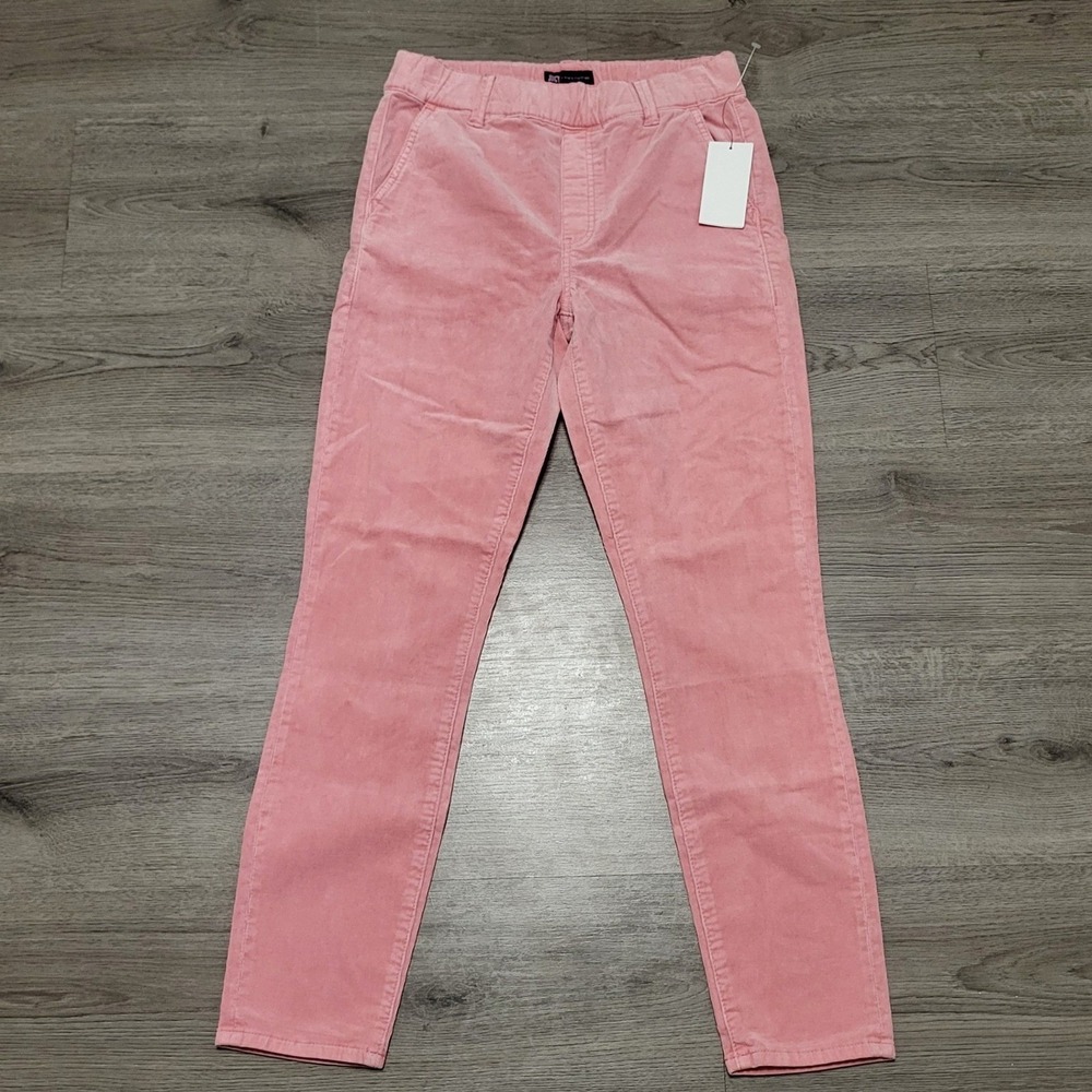 Juicy Couture Pink Corduroy Pants Calidornia Skinny Slim Straight Leg Size 6 NWT